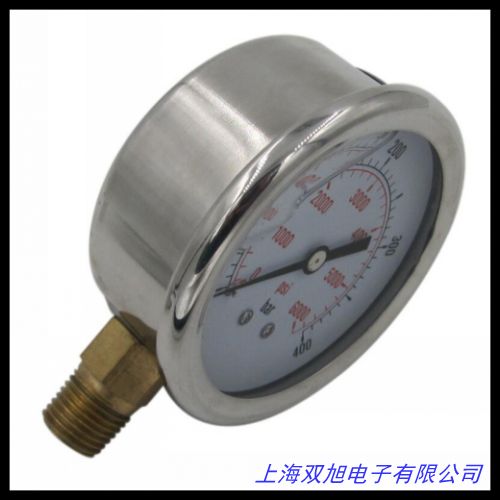 YN60/200耐振壓力壓力表油用壓力表 電接點(diǎn)壓力表不銹鋼壓力表